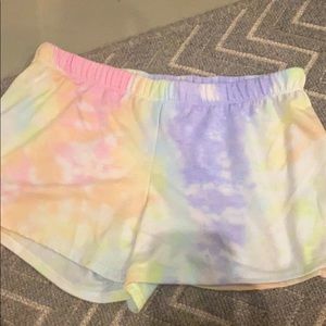 rainbow comfy shorts